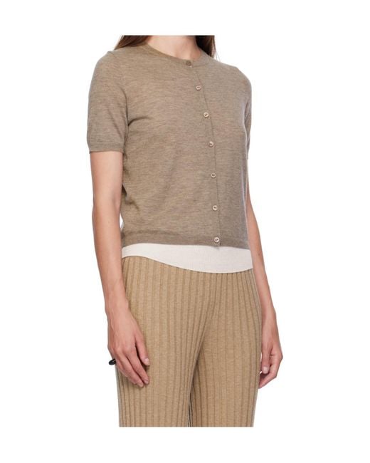 Lisa Yang Natural Knit Cashmere Cardigan