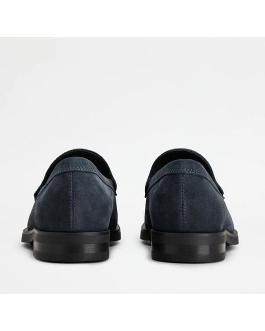 Tod's Blue Classic Penny Loafers for men