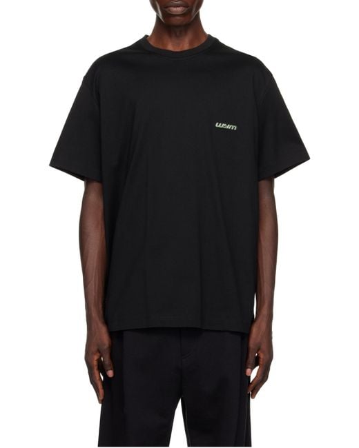 Wooyoungmi Black Short-Sleeved T-Shirt for men