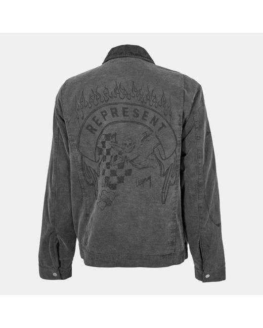 Represent Gray Solid Color Jacket for men