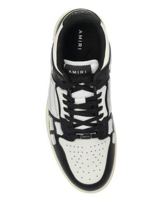 Amiri Black Lace-Up Low-Top Sneakers