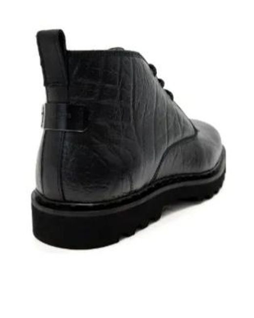 AllSaints Black Skiff Leather Boots for men