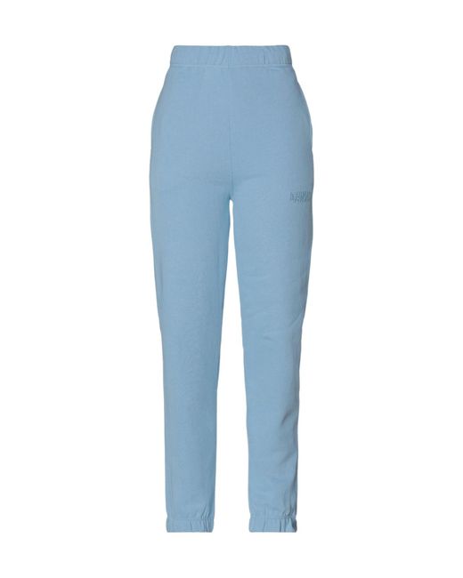 Ganni Blue Plain Colour Sweatpants