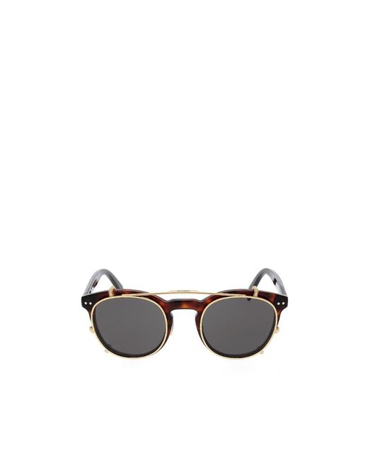 Céline White Removable-Lens Round-Frame Sunglasses for men