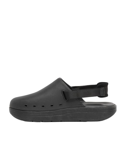 Suicoke Black Round-Headed Slippers for men