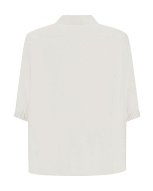 Herno White Shirt With Cutout Details