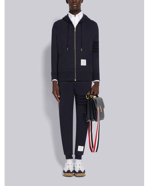 Thom Browne Blue Anchor Embroidered Trackpants for men