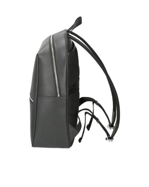 Boss Gray Zip-Closure Backpack for men