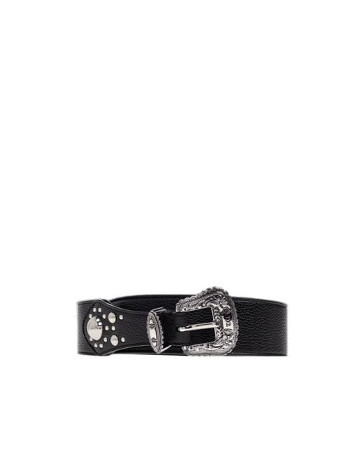 DSquared² White Logo-Engraved Belt