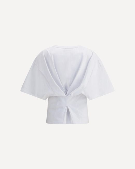 DARKPARK White Twist Back Top