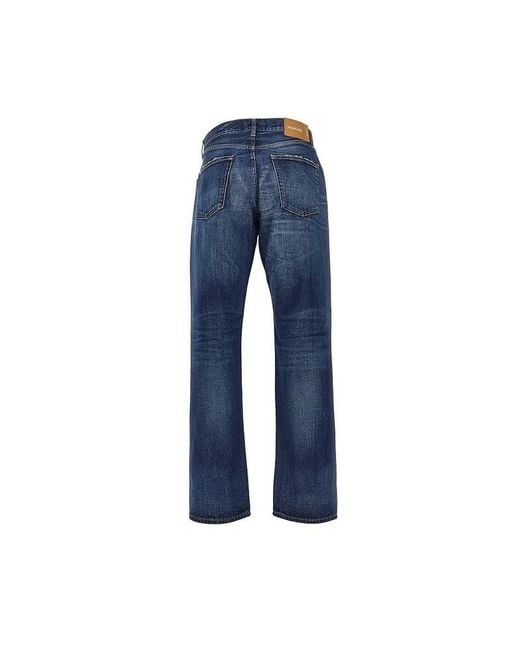 Haikure Blue Logo Jeans for men
