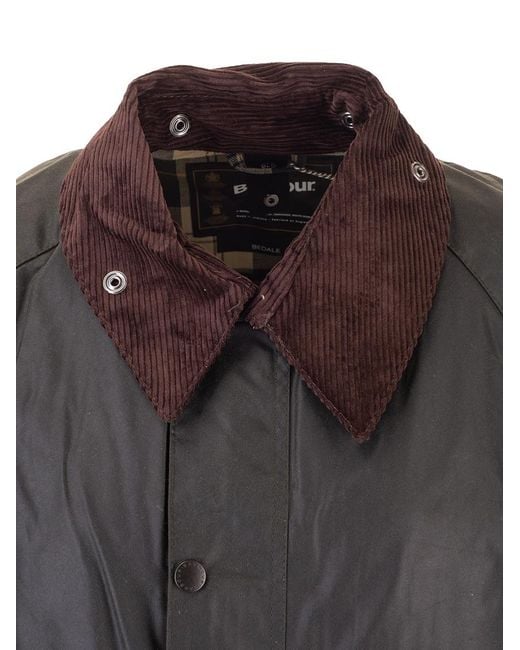 Barbour Black Bedale Wax Jacket for men