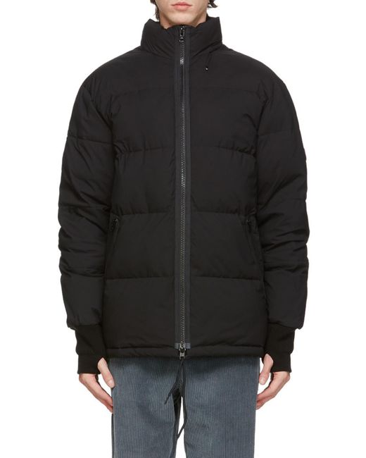 KENZO Black Tiger Patch Down Jacket for men