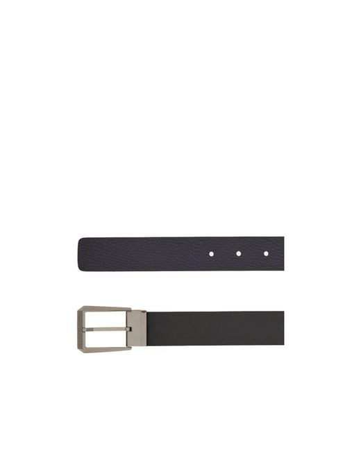 Ferragamo White Ferragamo Logo Engraved Buckle Belt for men