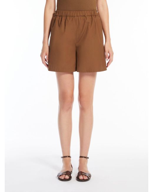Max Mara Brown Haway High Waist Shorts