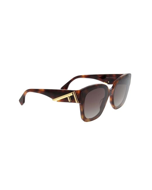 Fendi Multicolor Eyewear Square Frame Sunglasses