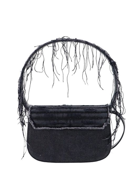DIESEL Black 1Dr Logo Plaque Shoulder Bag