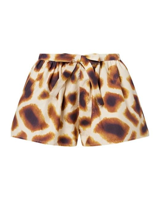 Christopher Esber Brown Printed Cotton Shorts