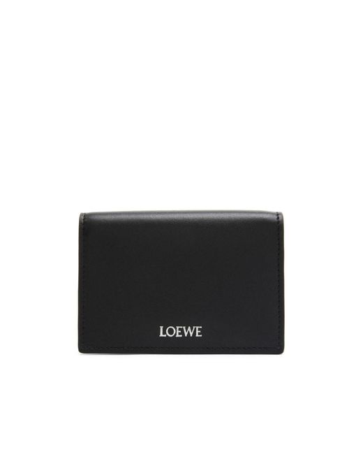Loewe Black Slim Bifold Cardholder for men