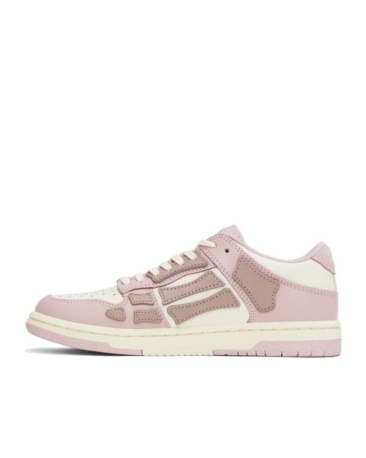 Amiri Pink Skel-Top Low Sneakers