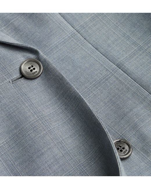 Dior Blue Double-Breasted Suit for men