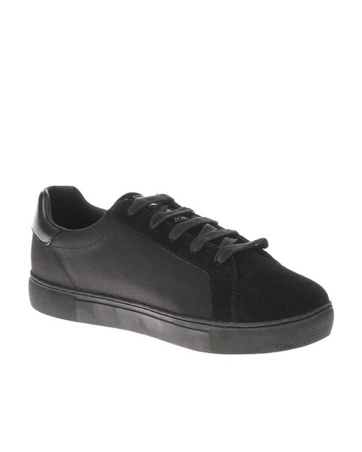 Emporio Armani Black Tie Low Upper Board Shoes for men