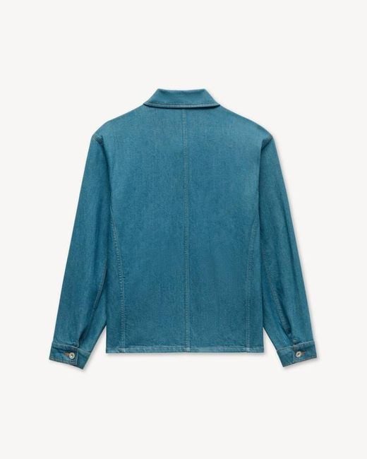 KENZO Blue Signature Chore Jacket for men
