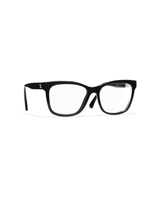 Chanel White Eyewear Square Frame Glasses for men