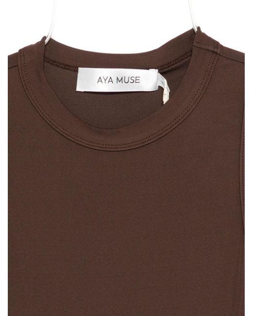 AYA MUSE Brown Knitted Vest