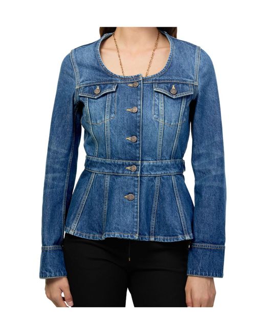 Chloé Blue Button-Down Denim Jacket