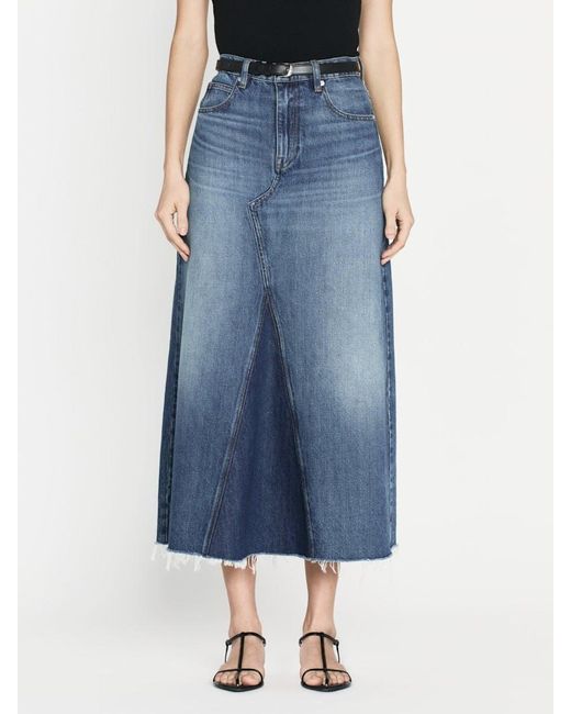 FRAME Blue The Dorothy Maxi Skirt