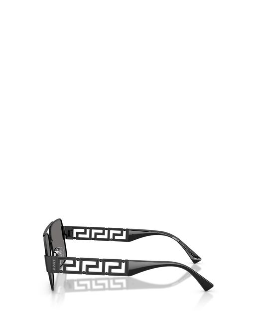 Versace Metallic Eyewear Rectangle Frame Sunglasses for men