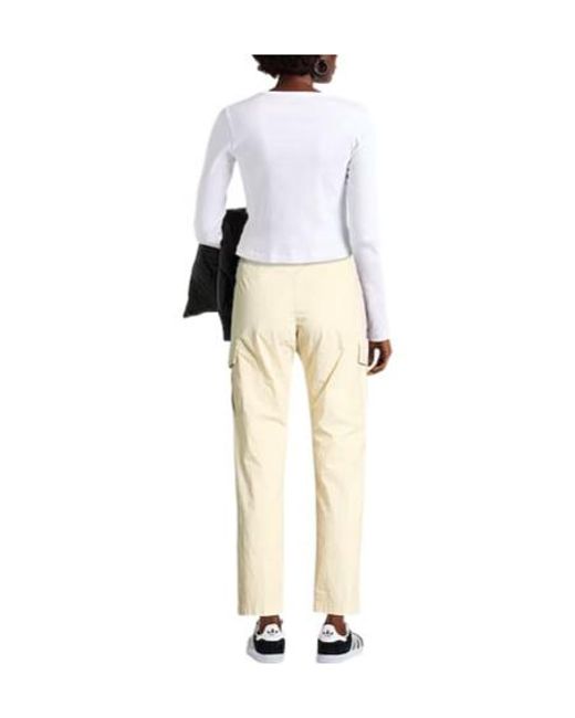Isabel Marant Natural High-Waisted Cargo Pants With Multiple Pockets