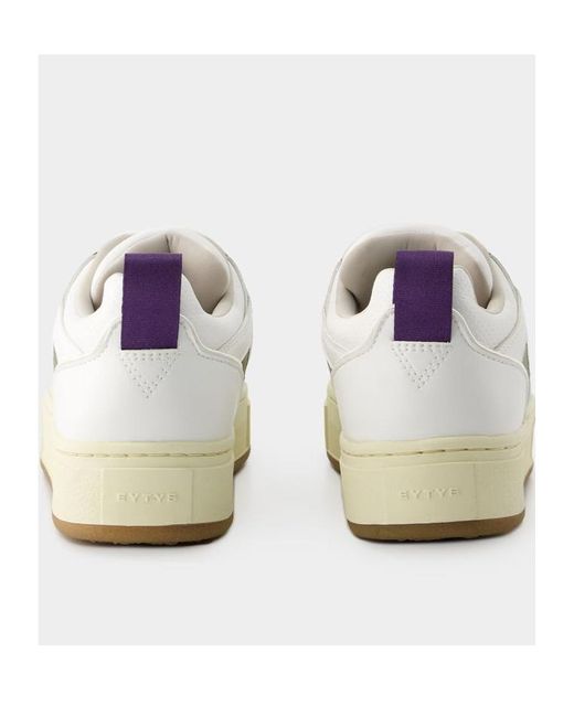 Eytys White Round Toe Lace-Up Sneakers for men