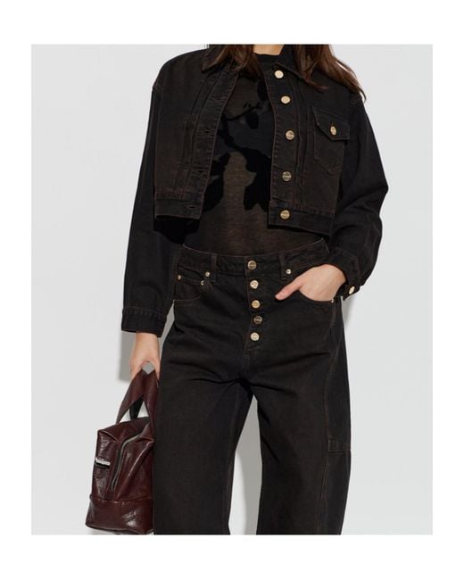 AllSaints Black Collared Long-Sleeved Casual Jacket