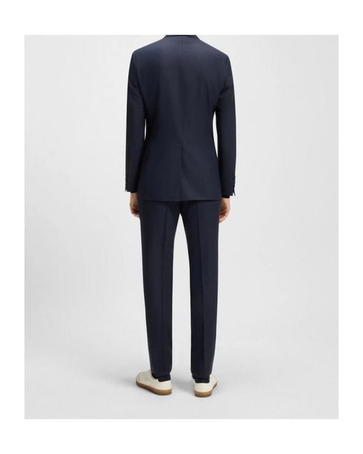 Boss Blue Long-Sleeved Suit for men