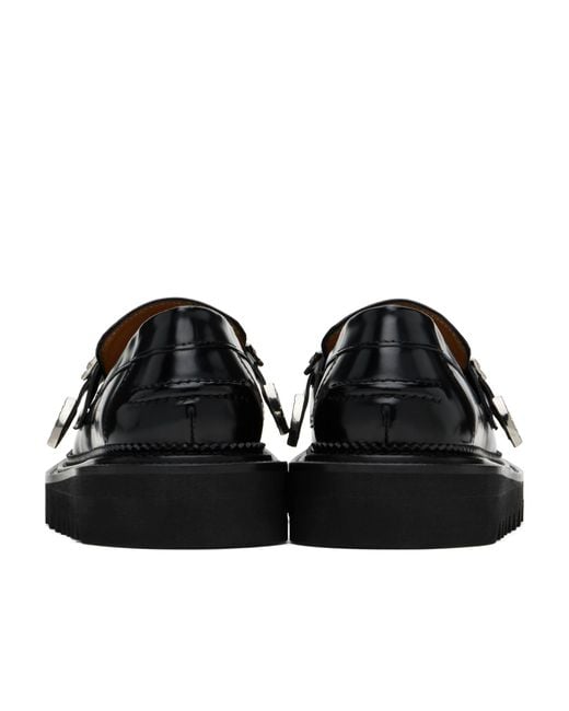 Toga Virilis Black Round Toe Loafers for men