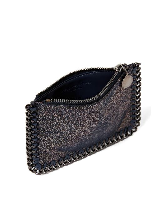 Stella McCartney Black Falabella Chain-Trim Wallet