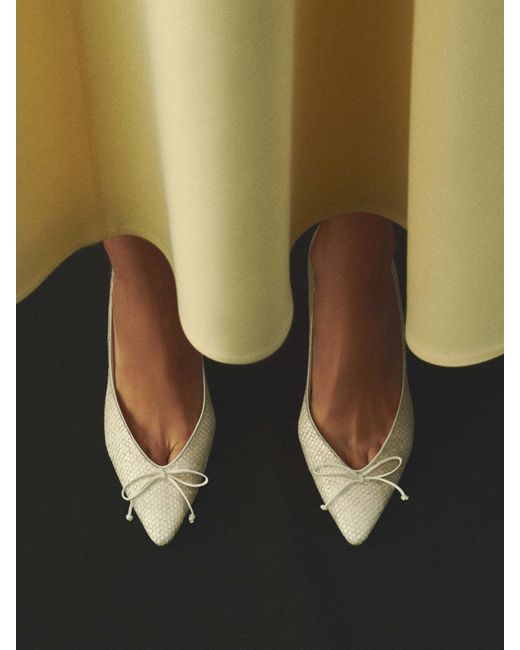 Jacquemus White The Tourni Pointed-Toe Pumps