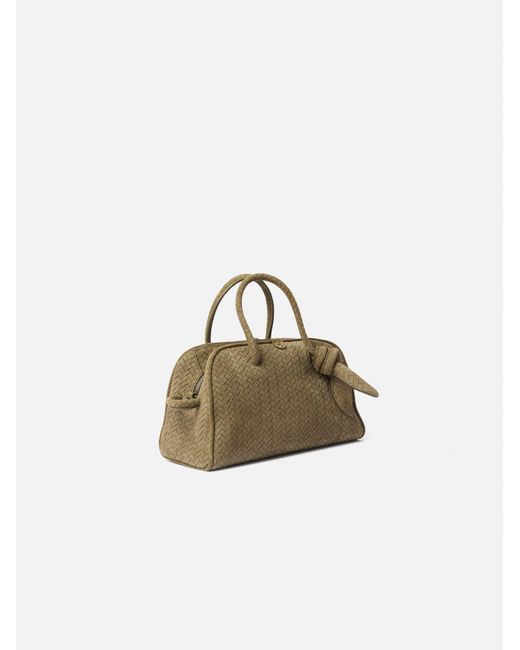 Jacquemus Metallic Small Turismo Bowling Bag
