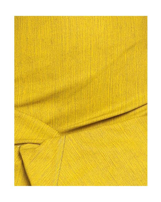 Rick Owens Yellow Plain Colour Denim Skirts