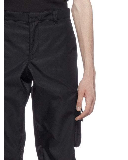 Prada Blue Re-Nylon Cargo Pants for men