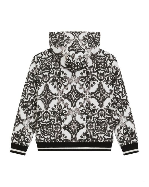 Dolce & Gabbana Black Cotton Hoodie