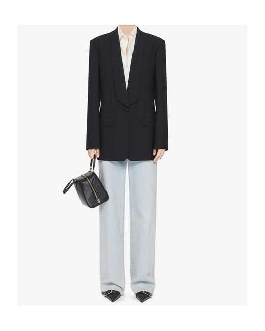 Givenchy Black Shawl Lapel Single-Breasted Jacket