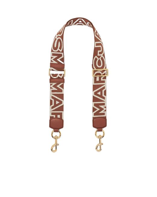 Marc Jacobs White Logo Detailed Bag Strap