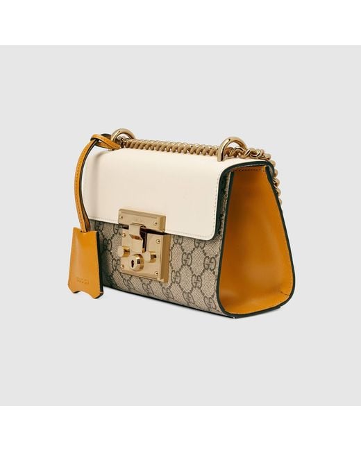 Gucci Natural Padlock Shoulder Bag