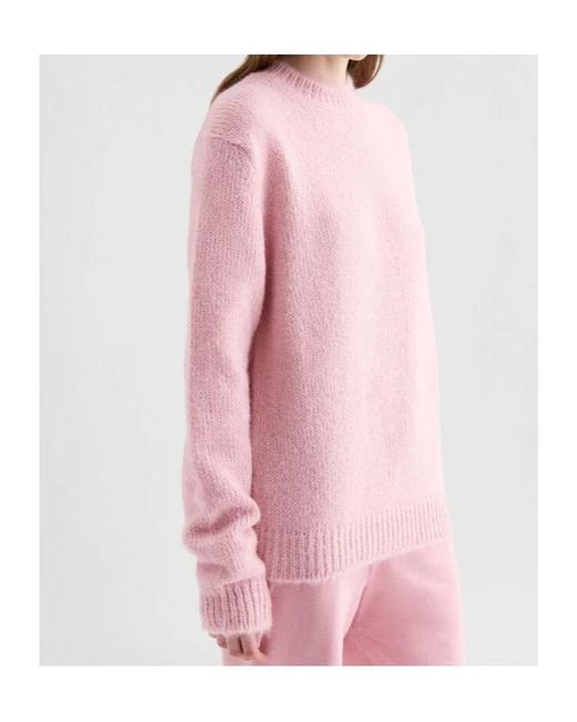 Jil Sander Pink Jil Sande Midweight Crew-Neck Jumper