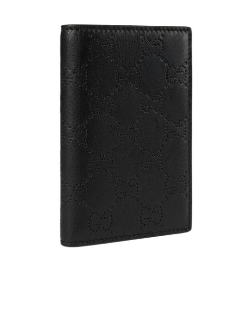 Gucci Black Aria Card Case for men