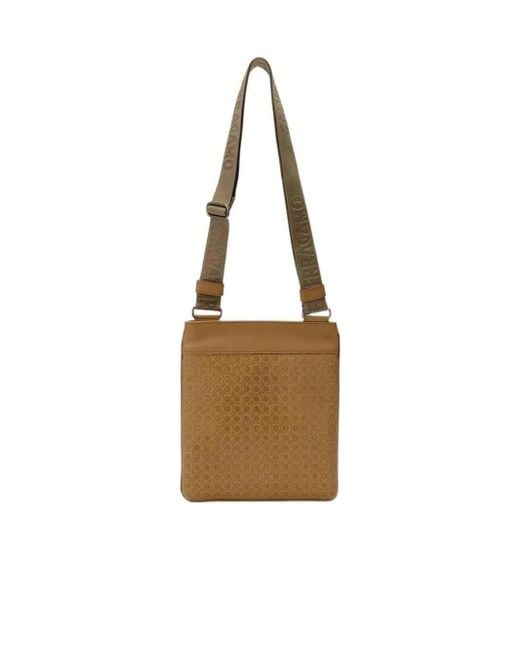 Ferragamo Metallic Logo Shoulder Bag