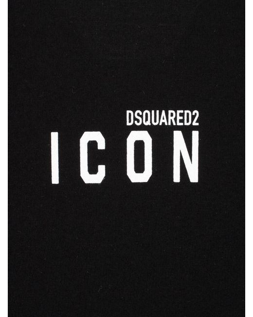 DSquared² Black Be Icon Cool T-Shirt for men